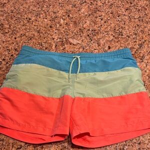 Chubbies Multicolor Swim Trunks - Blue, Green, Red